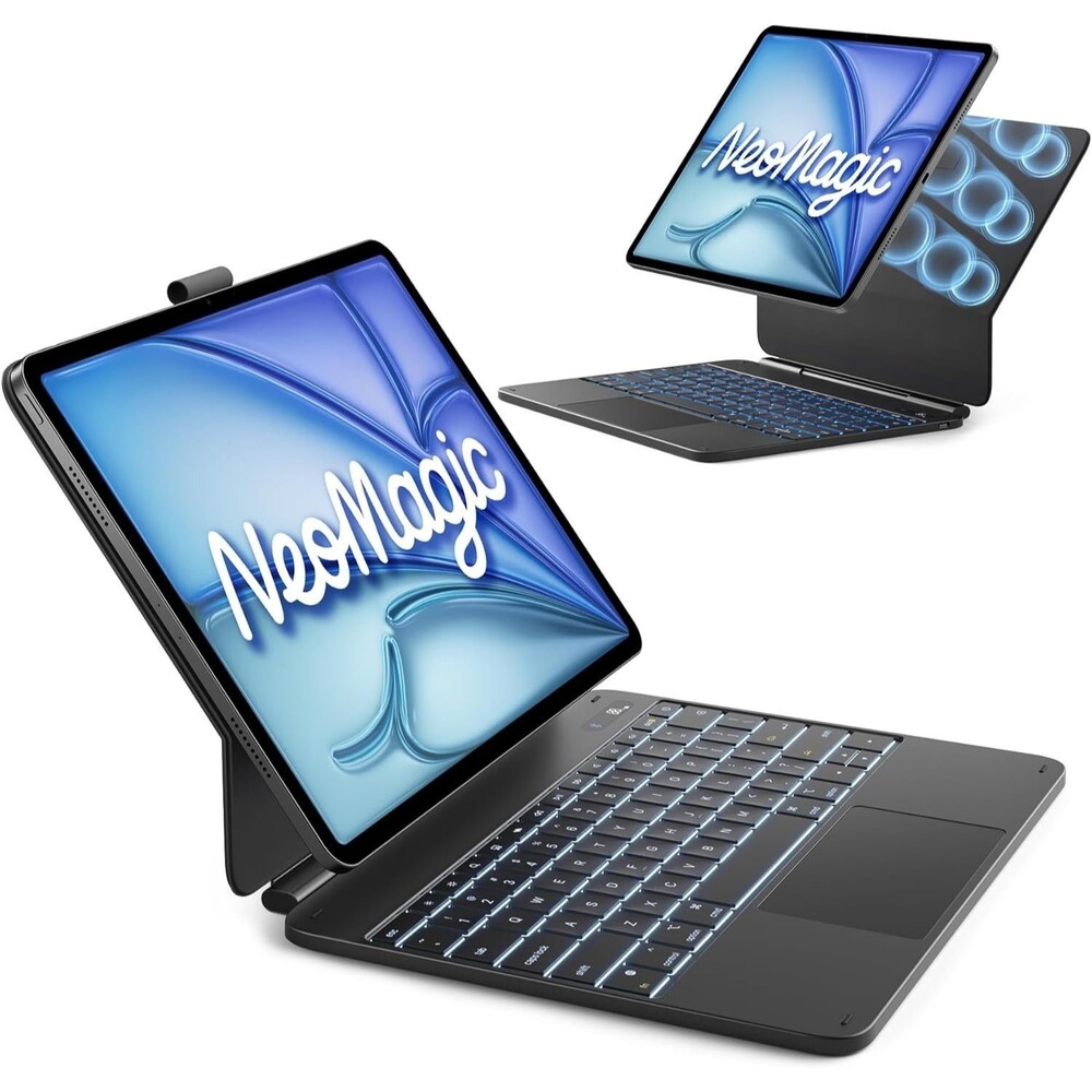 Inateck NeoMagic Magnetic Keyboard Case for iPad Air 13 inch M4 2026/M3/M2, iPa